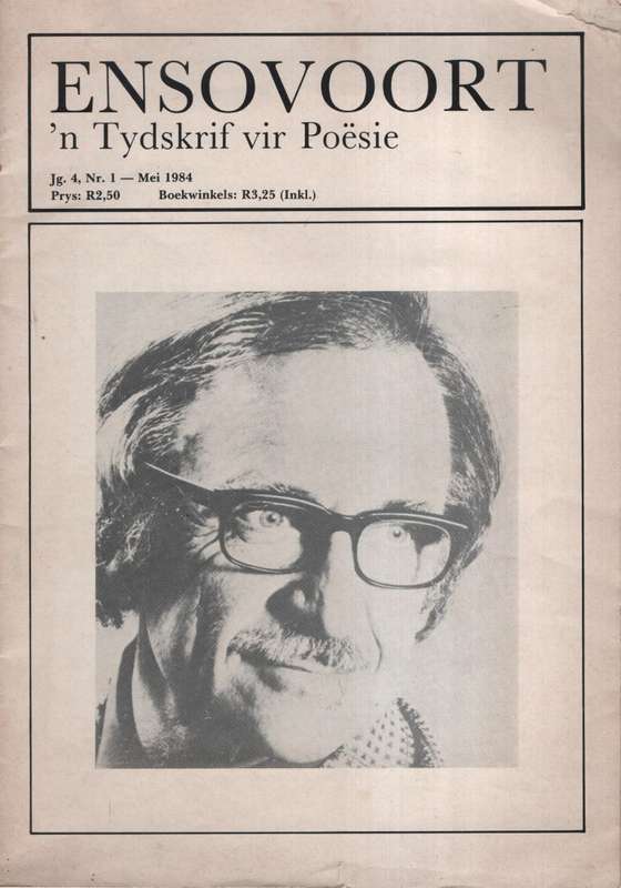 Ensovoort, 'n Tydskrif vir PoÃ«sie. Jg. 4, Nr. 1 Mei 1984 - Periodical