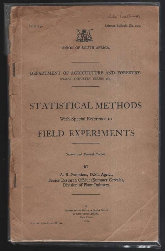 STATISTICAL METHODS WITH SPECIAL - SAUNDERS,AR