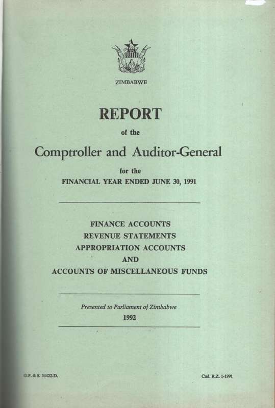 Report of the Comptroller of the Auditor-General for the Financial Y - Harid, E. A.