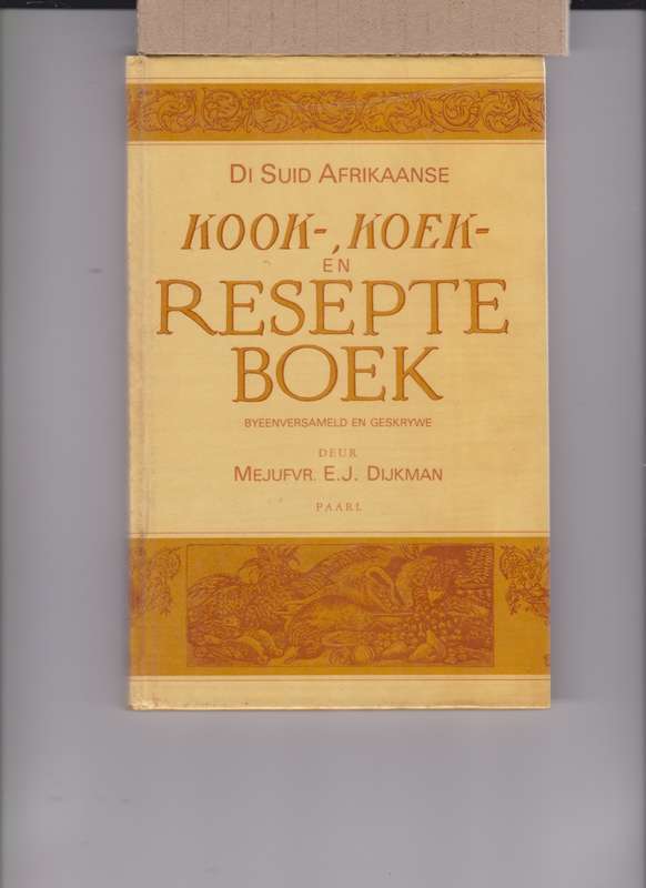 KOOK KOEK EN RESEPTE BOEK - DIJKMAN,EJ