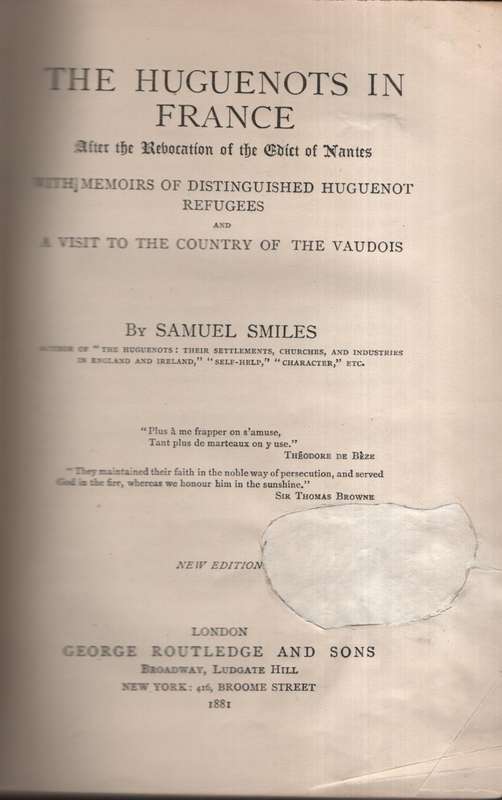 The Huguenots in France after the Revocation of the Edict of Nantes - Smiles, Samuel