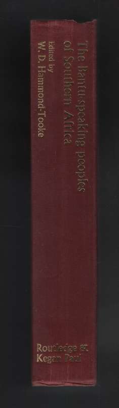 The Bantu-speaking Peoples of Southern Africa - Hammond-Tooke, W. D. (ed)