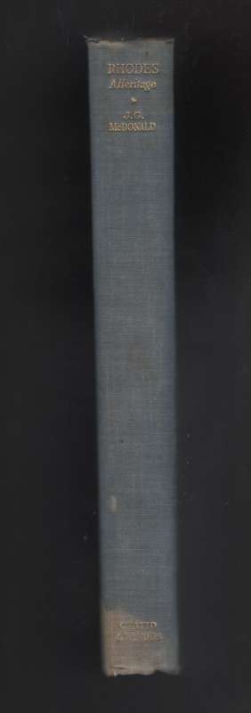 Rhodes: A Heritage - McDonald, J. G.