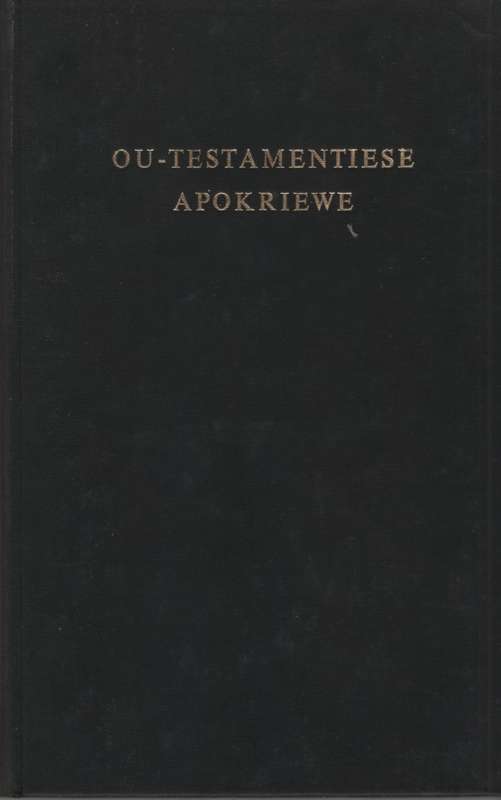 OU TESTAMENT APOKRIEWE - VERHOEF,PA