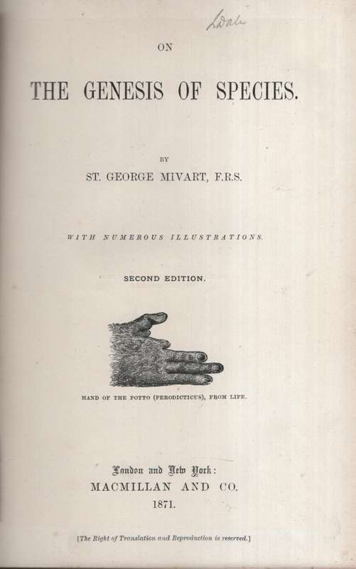 The Genesis of Species - Mivart, George