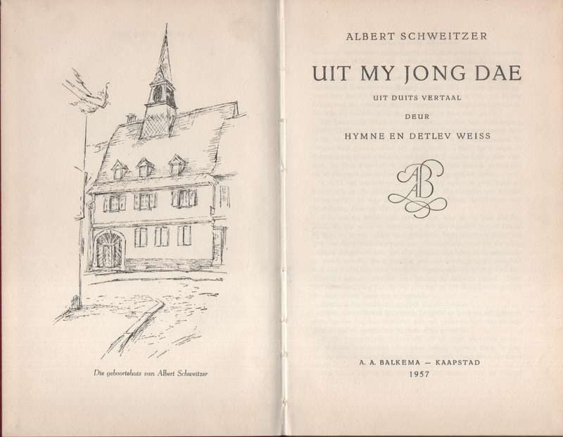 Uit My Jong Dae - Schweitzer, Albert
