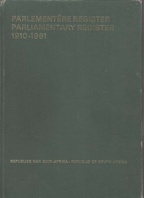 ParlementÃª Register / Parliamentary Register. 1910-1961. Republic o - Anon