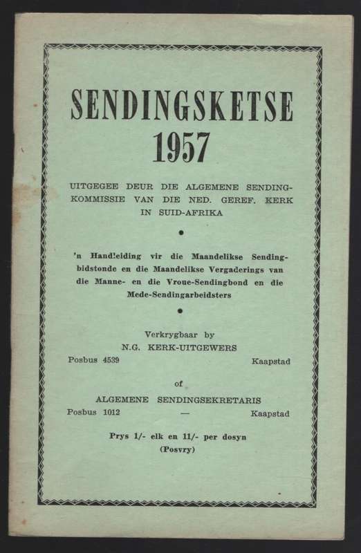 Sendingsketse 1957 - Anon