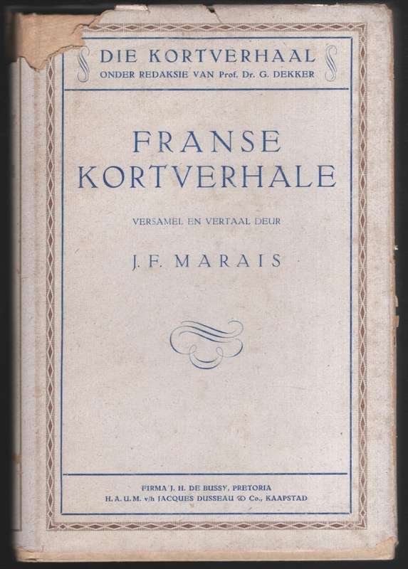 Die Kortverhaal: Franse Kortverhale - Marais, J. J.
