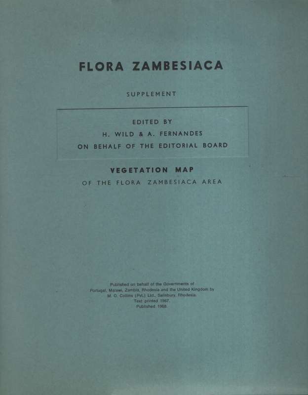 Flora Zambesiaca Supplement. Vegitation Map of the Flora Zambesiaca  - Wild, H. (editor); Fernandes