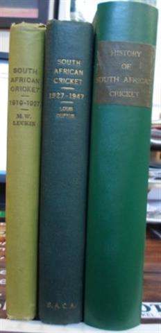 The history of South African cricket Vol 1-3 - Luckinduffus