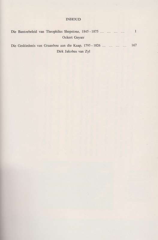 Argief-Jaarboek vir Suid-Afrikaanse Geskiedenis 1968 Deel 1 / Archiv - Geyser, Ockert; Van Zyl, Dir