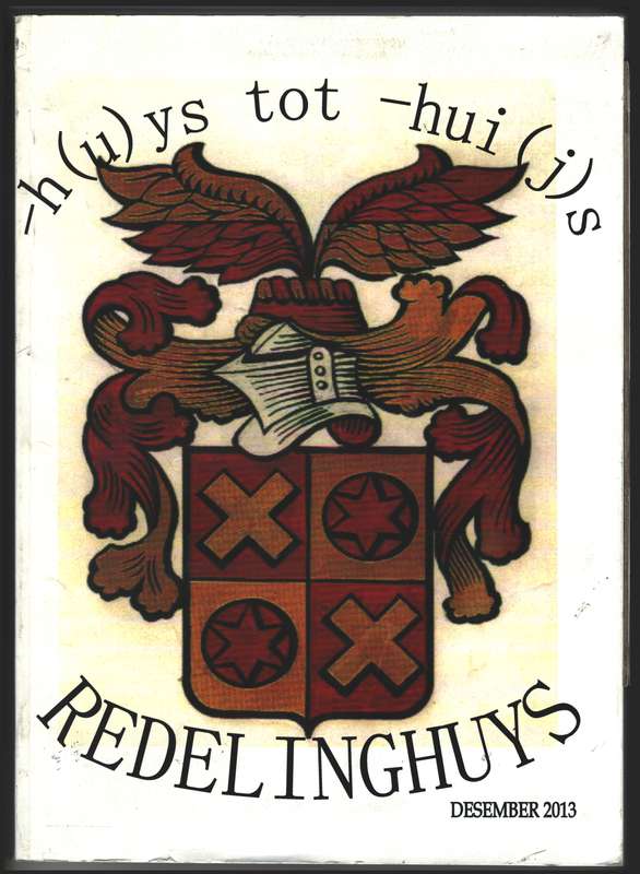 Redelinghuys: -h(u)ys tot -hui(j)s - Redelinghuys, Adriaan