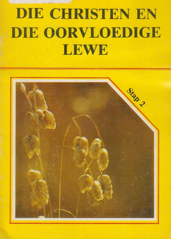 CHRISTEN EN DIE OORVLOEDIGE LEWE STAP 2 - X
