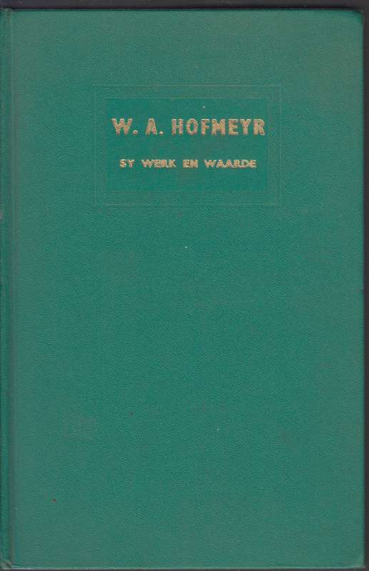 WA HOFMEYR SY WERK EN WAARDE - LEROUX,NJ