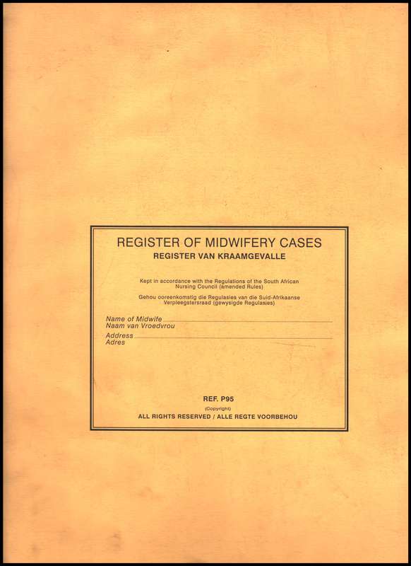 MIDWIFERY REGISTER - SANC