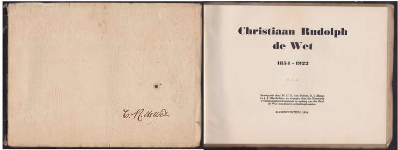 Christiaan Rudolph de Wet, 1854-1922 - Van Schoor, M. C. E.; Malan,