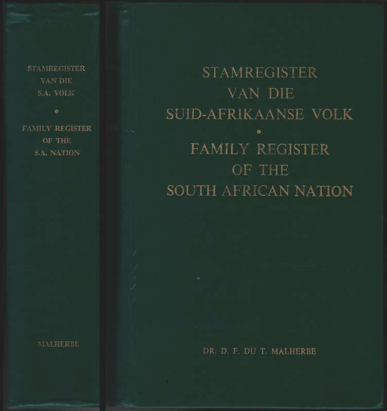 Stamregister van die Suid-Afrikaanse Volk / Family Register of the S - Malherbe, D. F. du T.