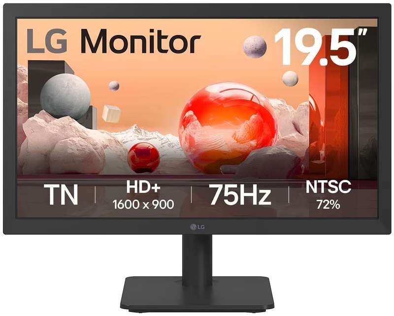 The LG HD (1600x900) monitor provides a comfortable working environment for long periods of time ...