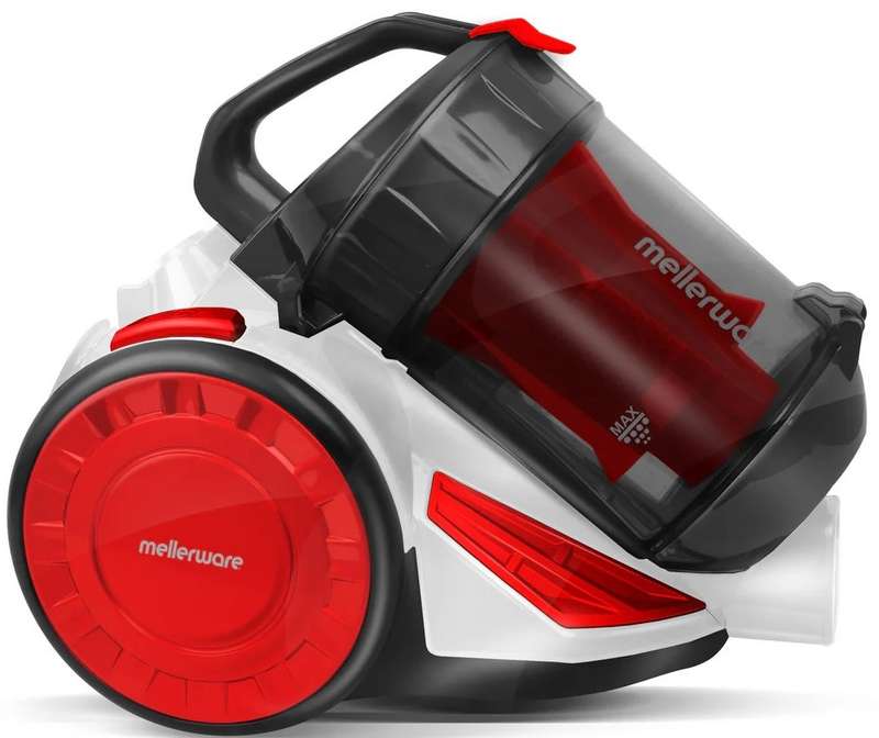 Vacuum Cleaner Bagless Cyclone Plastic Red 1.2L