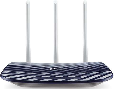 The TP-Link AC750 Dual-Band Wi-Fi Router delivers combined speeds of up to 750 Mbps (433 Mbps on ...