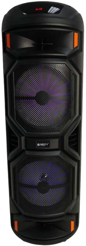 Nesty Orbit Portable Karaoke Bluetooth Speaker System  RGB Lightshow Function FM Radio USB Pla...