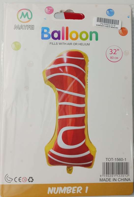 Casey 102cm Donut Balloon Number.1