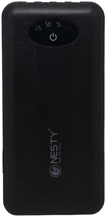 Nesty Multi Functional Power Bank 10000 Mah Capacity- Black Includes Three Built In Charging C...