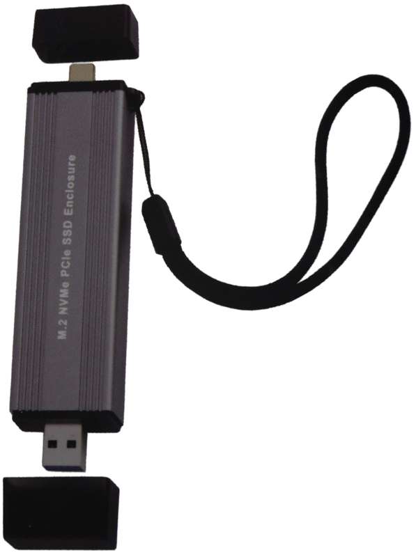 UNIQUE M.2 NVME TO USB3 OR USB-C CASE - M.2 to USB 3.2 Gen2 SSD Case Support M.2 SSD 22*30mm 22*4...