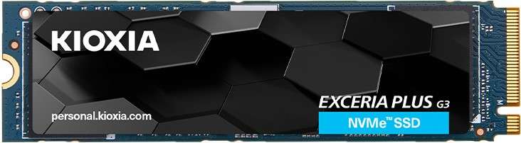 The KIOXIA EXCERIA PLUS G3 SSD series features a powerful PCIe 4.0 interface and delivers improve...