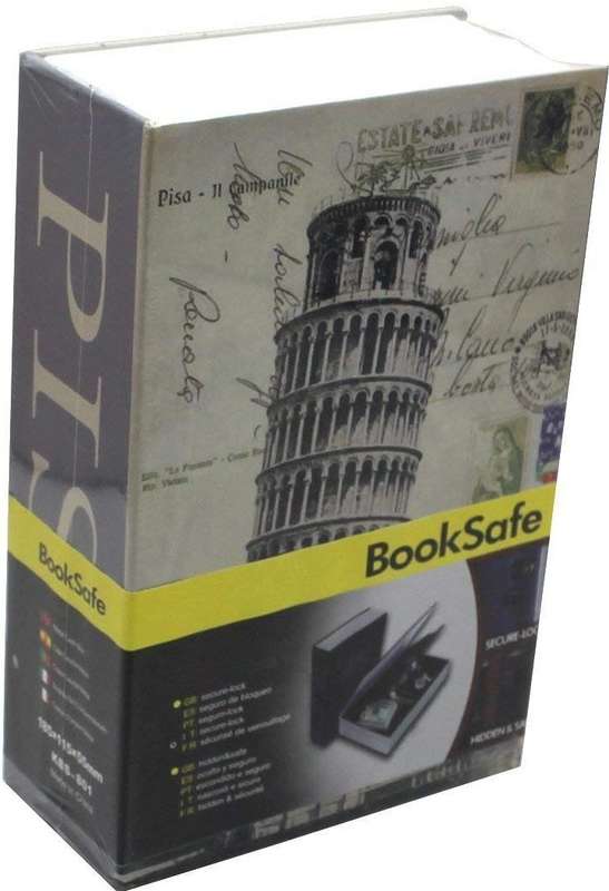The Casey Homesafe Paperback Metal Book Safe with Lock offers stylish security for your valuables...