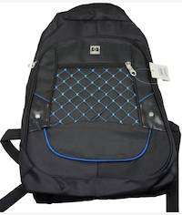UNIQUE Black 15.6 Inch Laptop Backpack with Blue