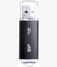 Silicon Power Blaze 16GB Type-A 3.2 Black USB Flash Drive