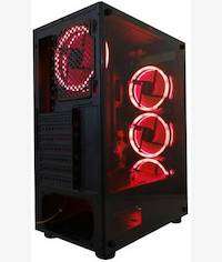 UniQue Gaming Case No PSU With 4 LED Fan