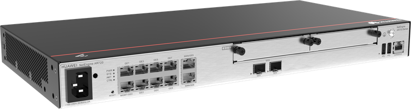 AR720  2*GE combo WAN  8*GE LAN  2*USB 2.0  2*SIC