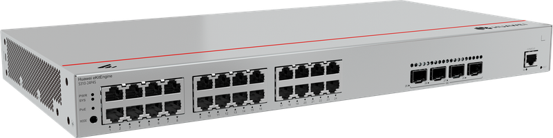S310-24P4S (24*10/100/1000BASE-T ports  4*GE SFP ports  PoE+  AC power)