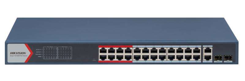 HIKVISION 24 PORT FAST ETHERNET SMART POE SWITCH