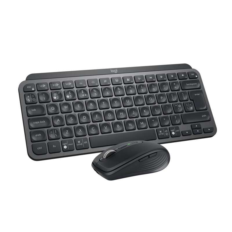 Logitech MX Keys Mini Combo - Wireless Keyboard and Mouse combo - Slimline - Graphite - Bluetooth