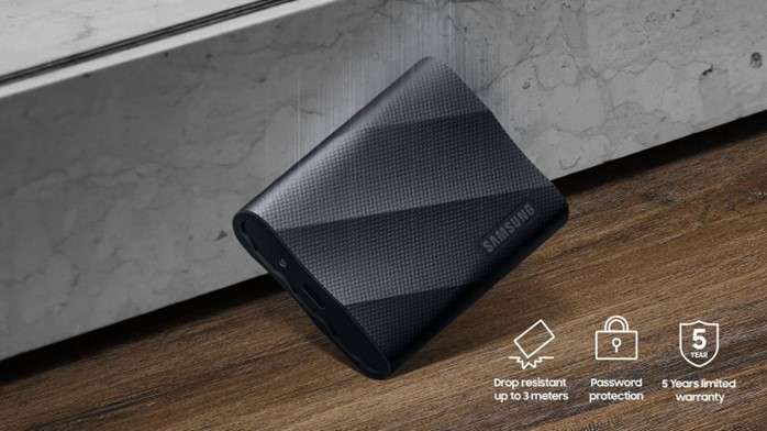 Samsung T9 Portable SSD 1 TB/ Transfer speed up to 2000 MB/s/ Write Speed to 1950 MB/s  USB 3.2 (...