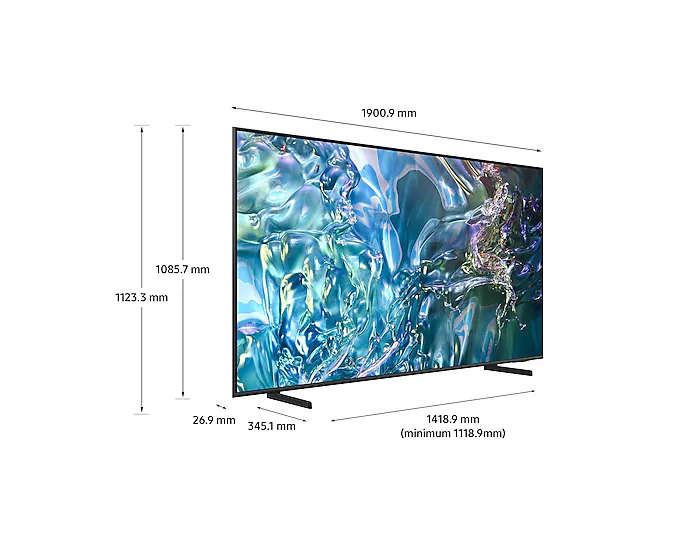 SAMSUNG 85'' QLED TV 100% COLOUR VOLUME (QUANTUM DOT)/ QUANTUM PROCESSOR LITE/ QUANTUM HDR/ HDR 10+