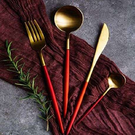 24 PCs Premium Steel Cutlery Set