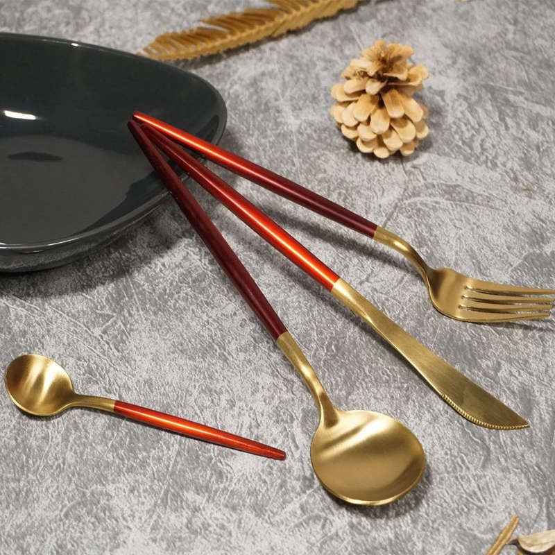 24 PCs Premium Steel Cutlery Set
