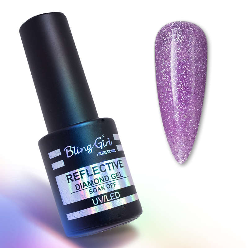 Bling Girl Reflective Diamond Gel Soak Off UV/LED 10ml #002
