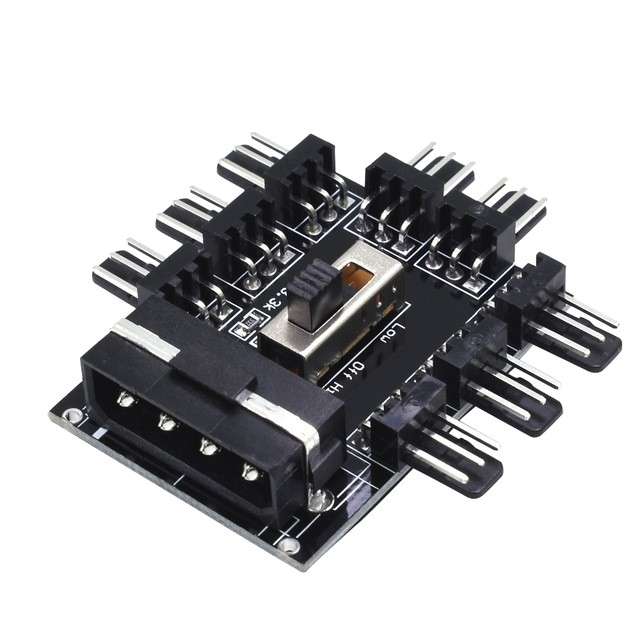 Fan Power Extension up to 8 Fans with Switch