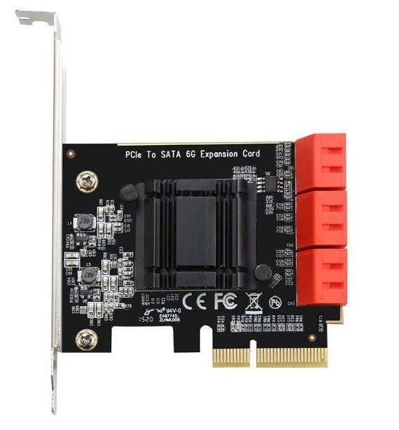 Diewu 6 Port SATA 6Gb/s PCIe STA Controller Card - Diewu