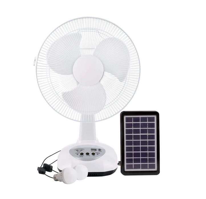 12 inch Rechargeable Fan with LED Lights