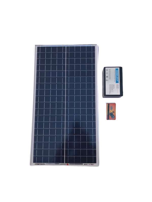 Off Grid 30W 3A gate motor & alarm system solar kit with 7A Lithium Battery