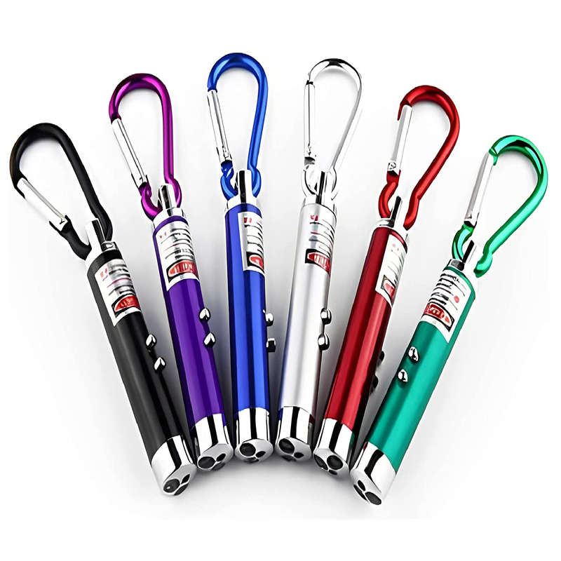 UV Laser Light Pointer Key Chain Flashlight 3 in 1