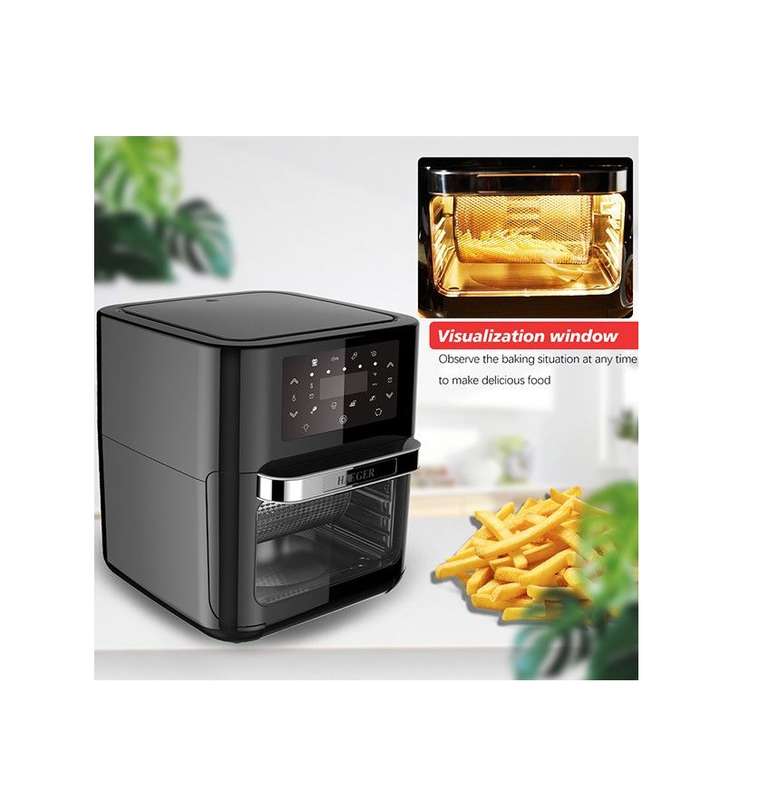 Haeger 12L  1700W Air Fryer Oven with Rotisserie