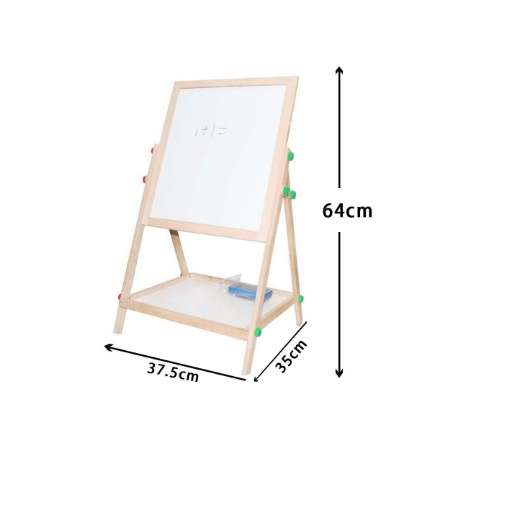 2 In 1 Easel Wooden White And Black Board